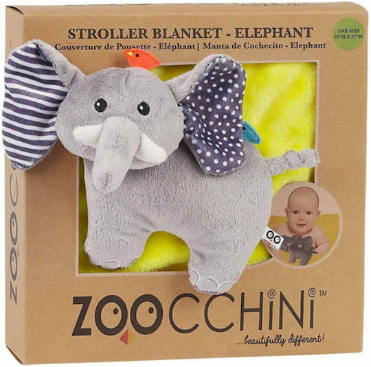 Zoocchini Κουβέρτα Αγκαλιάς & Λίκνου Ελεφαντάκι 69x99εκ.