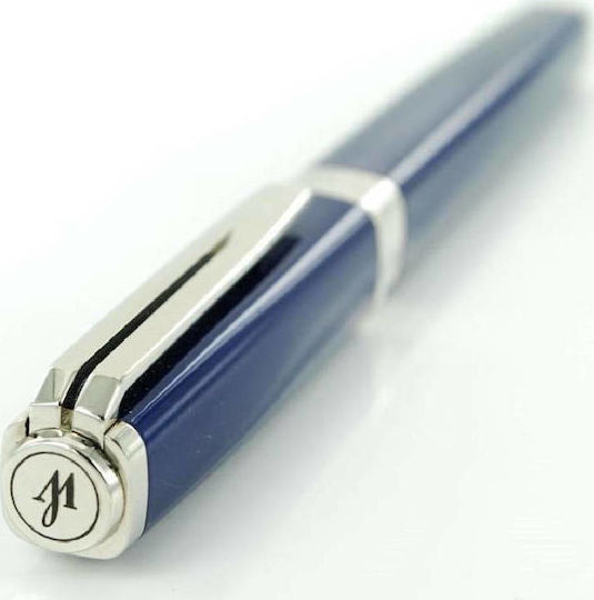Waterman Exception Slim Πένα Γραφής Medium Μπλε από Ορείχαλκο