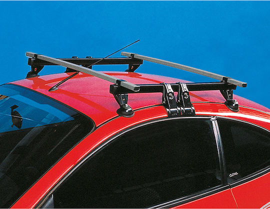 La Prealpina Aluminum Car Roof Bar Calypso for Honda Civic 3D without Legs Silver