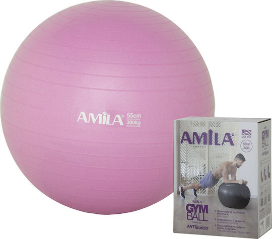 AMILA Ball Pilates 55cm , 1kg in Pink Color
