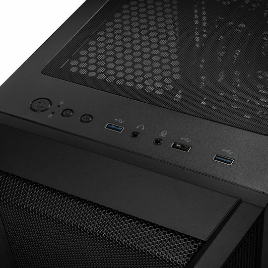 Kolink Citadel Mesh Gaming Midi Tower Κουτί Υπολογιστή με Πλαϊνό Παράθυρο Μαύρο