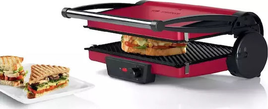 Bosch Sandwich Maker Grill with Removable Plates 2000W Red