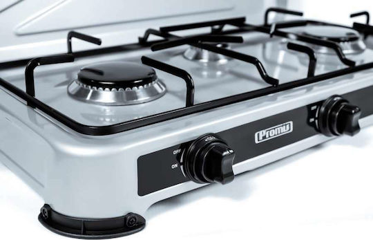 Promis KG400 Countertop Burner Flüssiggas with 4 Burners Gray