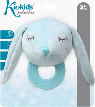Kiokids Bunny Inel Dentar Din Plastic Pentru 3 Luni+