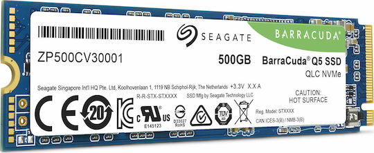 Seagate BarraCuda Q5 SSD 500GB M.2 NVMe PCI Express 3.0 ZP500CV3A001