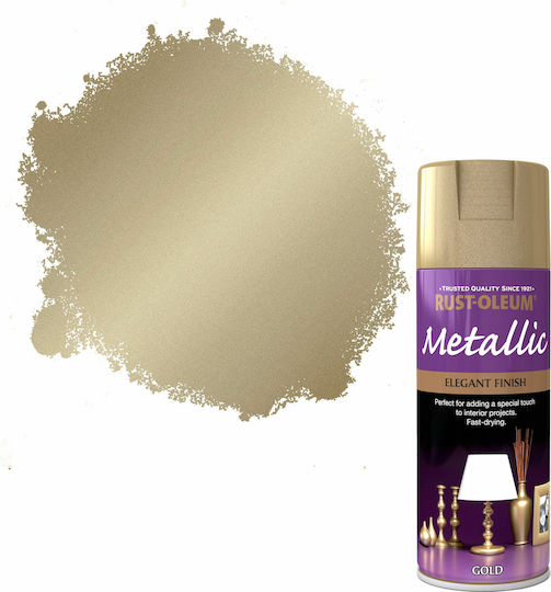 Rust-Oleum Σπρέι Βαφής Metallic Elegant με Μεταλλικό Εφέ Gold 400ml