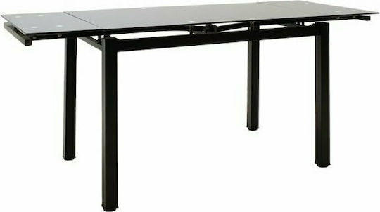 Finn Κουζίνας Επεκτεινόμενο Μαύρο 110+60x70x75εκ. Finn Κουζίνας Επεκτεινόμενο Μαύρο 110+60x70x75εκ.