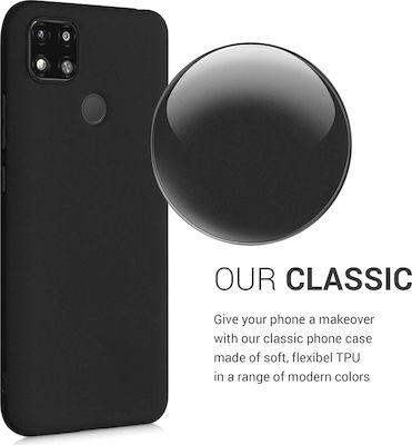 KWmobile Umschlag Rückseite Silikon Schwarz (Redmi 9C) 52850.47