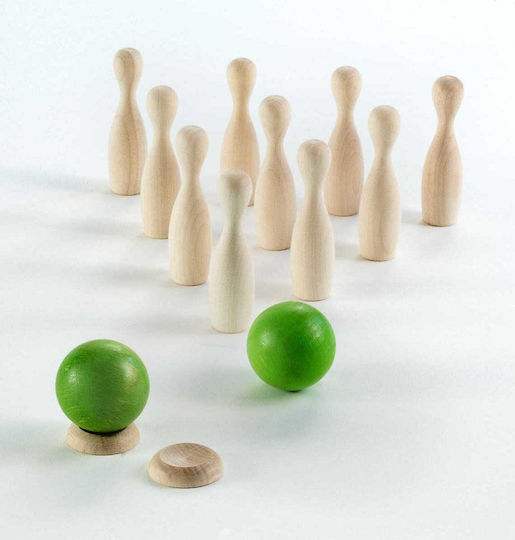 Board Game Μίνι Πράσινο Μπόουλινγκ for 1-2 Players 4+ Years Old (EN) Milaniwood