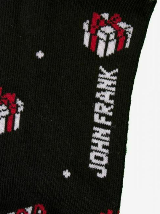John Frank Christmas Presents Γυναικείες Χριστουγεννιάτικες Κάλτσες Μαύρες