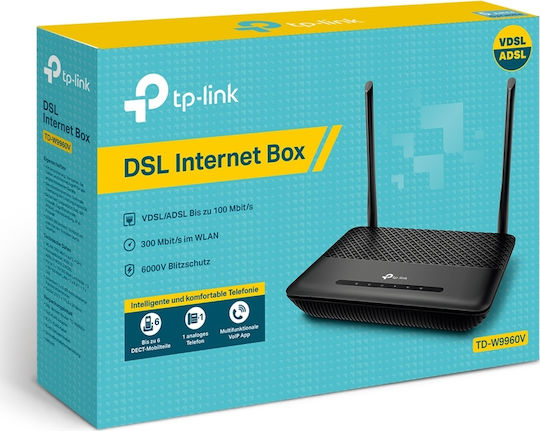 TP-LINK TD-W9960v v1 Ασύρματο VDSL2 Modem Router Wi‑Fi 4