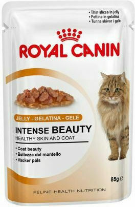 Royal Canin Intense Beauty Gravy Wet Food for Adult Cats in Pouches 85gr