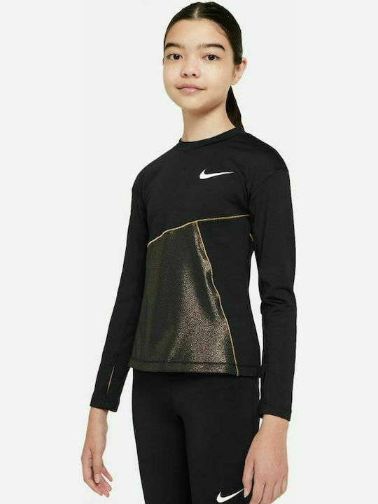 However yours Tears Nike Παιδική Ισοθερμική Μπλούζα για Κορίτσι Μαύρη Pro Warm CU8446-010 |  Skroutz.gr