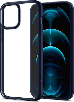 Spigen Ultra Hybrid Plastic / Silicone Back Cover Durable Navy Blue (iPhone 12 Pro Max)