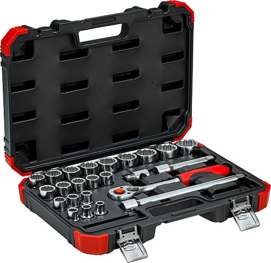 Gedore R69013024 Καστάνια με Καρυδάκια 1\2" 24τμχ