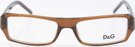 Dolce & Gabbana Plastic Eyeglass Frame Brown DG1108 607