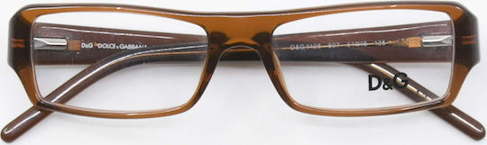 Dolce & Gabbana Plastic Eyeglass Frame Brown DG1108 607