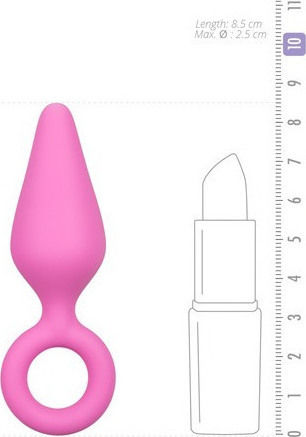 Easytoys Anal Collection Pointy Plug Small Anal Plug Klein Pink 8.5cm