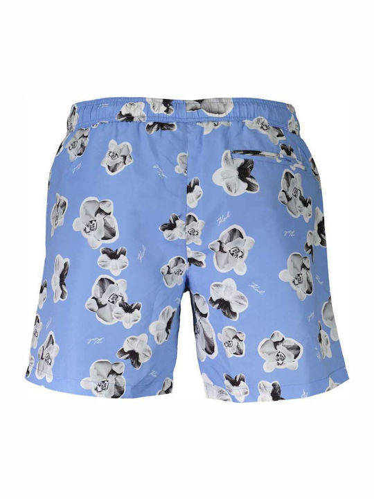 Men's Swimwear Shorts Light Blue Floral