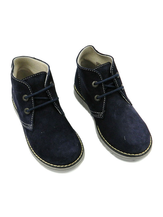 Ghete Copii din Suede cu Șireturi Albastru marin