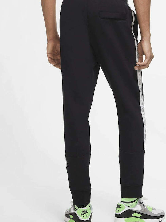 Nike Sportswear Fleece Men's Fleece Sweatpants with Rubber Black