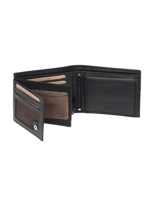 Lavor Men's Leather Wallet with RFID Black