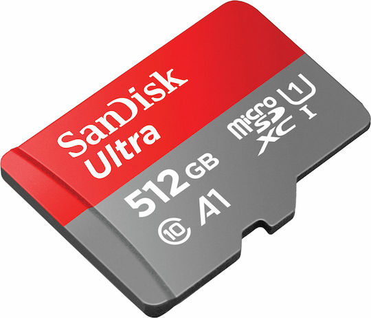 Sandisk Ultra microSDXC 512GB Klasse 10 U1 A1 UHS-I mit Adapter