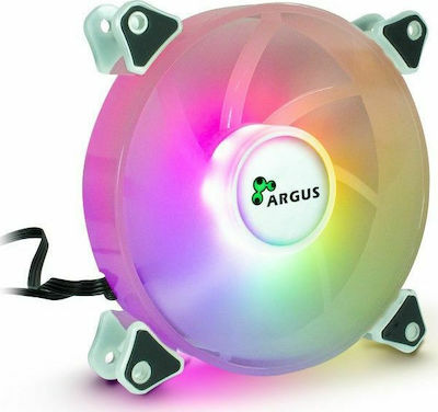 Inter-Tech Argus RGB-FAN Set RS-06 Case Fan 120mm με Σύνδεση 4-Pin PWM 3τμχ Λευκό