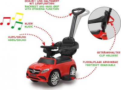 Jamara Push Car Mercedes AMG GLE 63 Baby Walker Car Ride On with Handlebar for 12++ Months Red