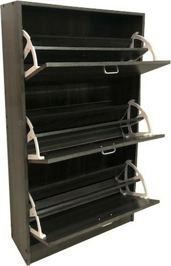 Ξύλινη με 3 Ράφια Καφέ 63x24x115cm 63-35266-30 Ξύλινη με 3 Ράφια Καφέ 63x24x115cm 63-35266-30