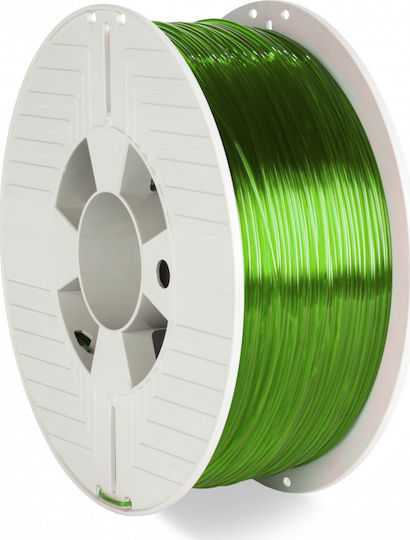 Verbatim PETG 3D Drucker Filament 1,75mm Transparente Grüne 1kg 1 Stück (Spule)