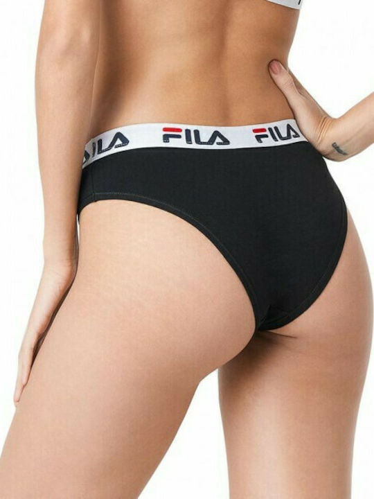 Fila Urban Brief Baumwolle Damen Slip Schwarz