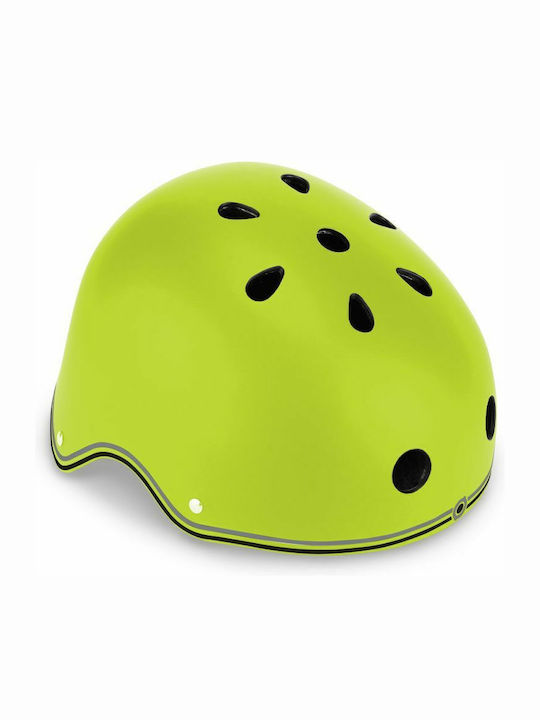 Globber Primo Lights Kids' Helmet for City Bike Green with LED Light XS/S (48-53 cm) Lime Green