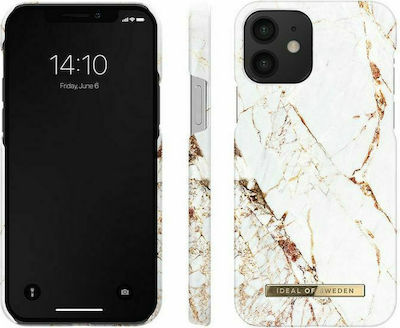 iDeal Of Sweden Smoke Marble Back Cover Πλαστικό Carrara Gold (iPhone 12 / 12 Pro)