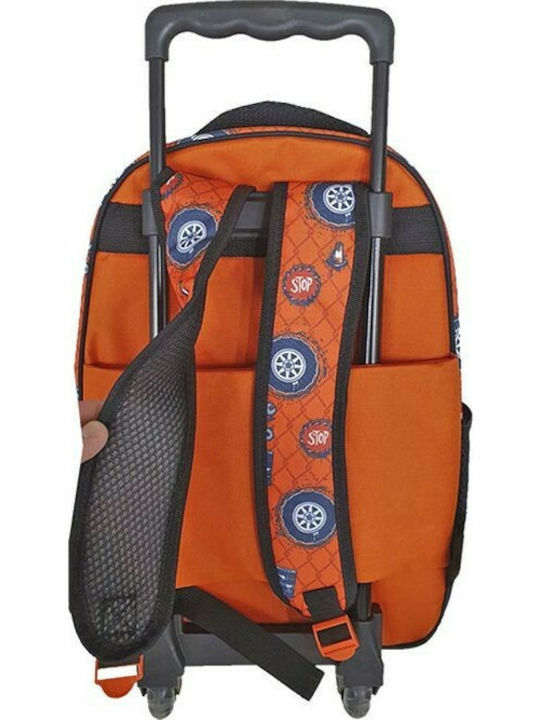 Justnote Cars Kick Up Some Mud School Bag Backpack Elementary, Elementary in Red color