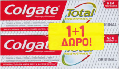 Colgate Total Original Toothpaste for Sensitive Teeth , Ulitis , Plaque & Cavities 2x75ml