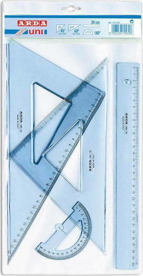 Arda Set 4 Geometric Tool Plastic Transparent