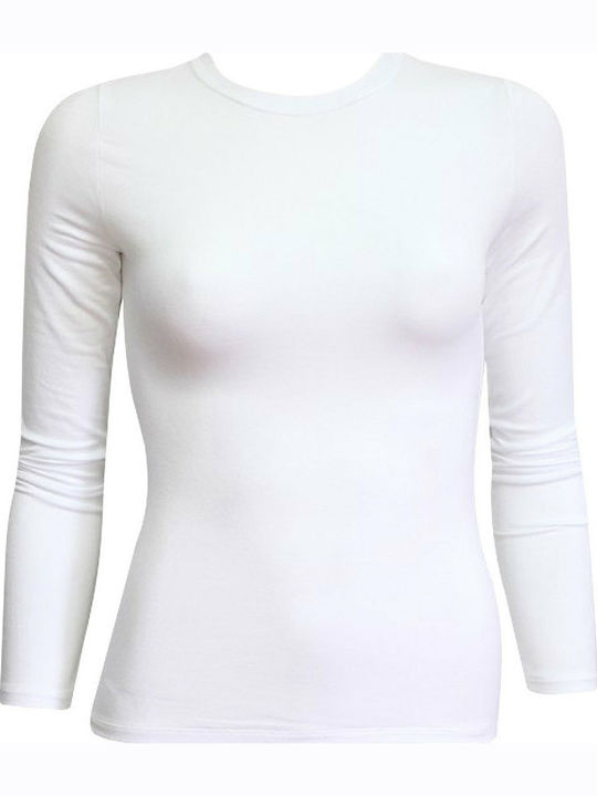 Fimelle Women's Long Sleeve T-Shirt White