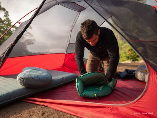 Thermarest Trail Pro Single Camping Sleeping Mat Regular 183x51cm Thickness 7.6cm in Green color