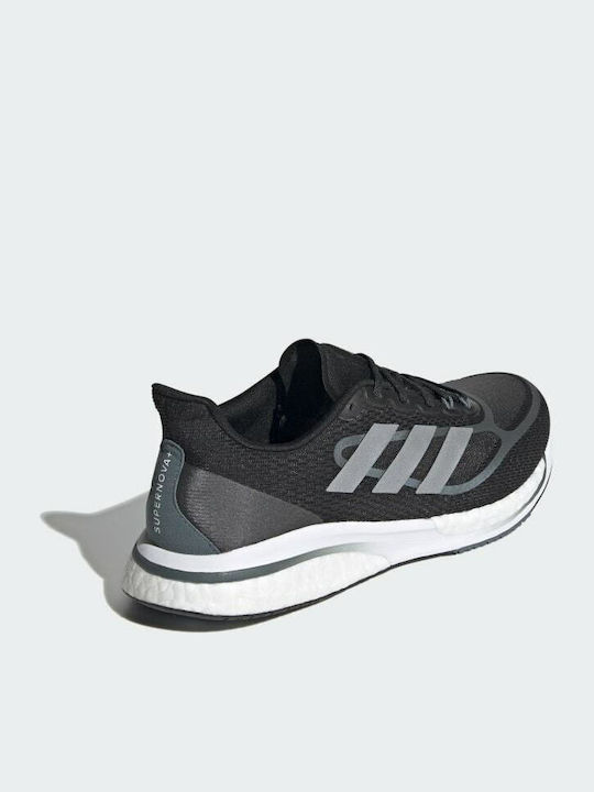 Supernova + Sport Shoes Running Core Black / Silver Metallic / Blue Oxide