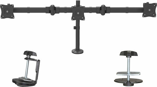 StarTech Suport Birou pentru 3 Monitoare până la 27" cu Braț (ARMTRIO)