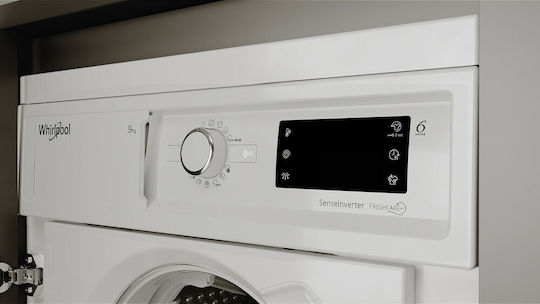 Whirlpool Încorporabil Mașină de Spălat Rufe 9kg 1400 Rotiri Al 6-lea Simț BI WMWG 91484E EU