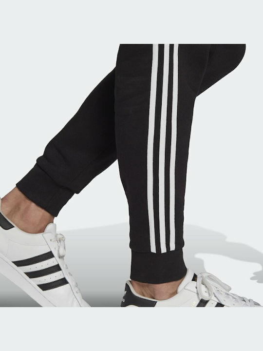 Adicolor Classics 3-Stripes Παντελόνι Φόρμας με Λάστιχο Μαύρο