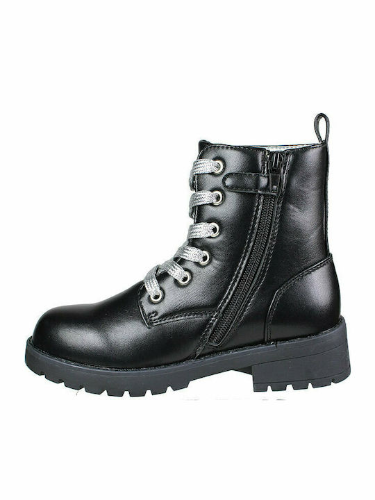 Kinderstiefel mit Reißverschluss Schwarz