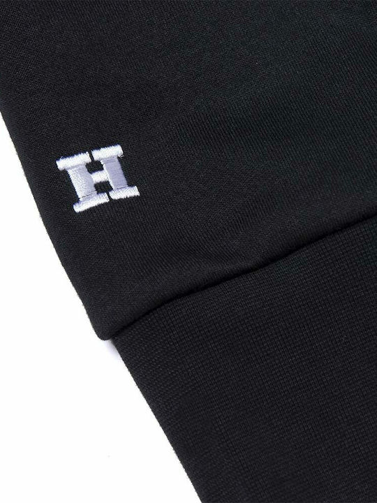 X Playboy Color Block Hanorac cu Glugă Negru