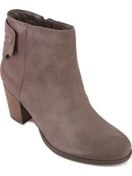 Clarks Palma Rylie Leder Damen Knöchelstiefel Braun