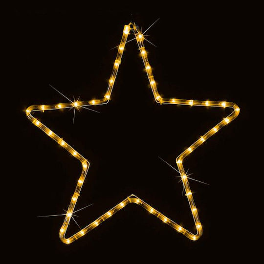 Eurolamp Plastic Illuminated Christmas Decorative Pendant Star 56x56cm Warm White