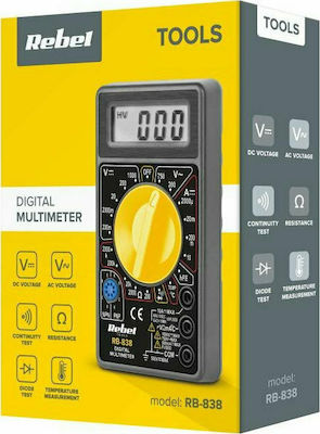 Rebel RB-838 Digital Multimeter with Measurement AC / DC / Resistor