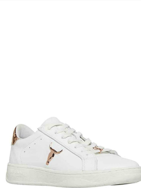 Windsor Smith Galaxy-W Femei Sneakers aur alb 0112000571