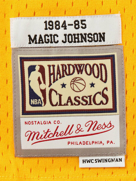 Los Angeles Lakers Magic Johnson 1984 Ανδρική Φανέλα Εμφάνισης Μπάσκετ